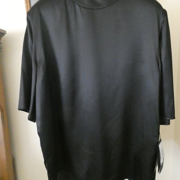 Saint Laurent Brand New Women Top Doublure Satin Chemise Size F38 UNIFORM - Picture 1 of 9